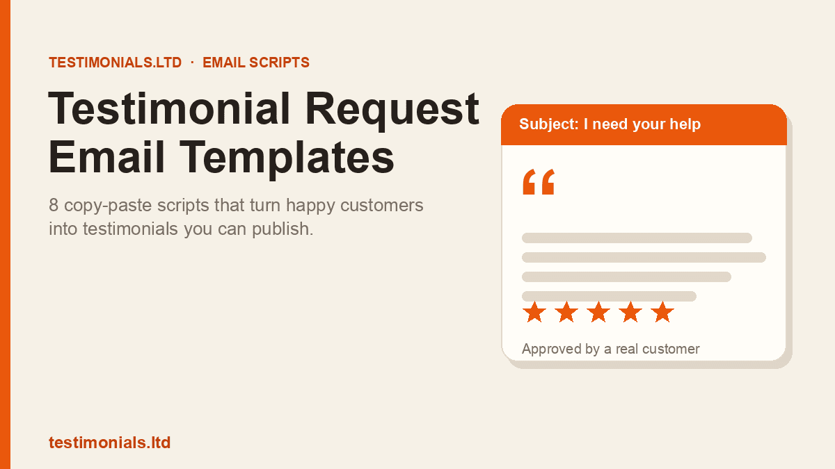 Plantillas de email para pedir testimonios: 8 guiones listos para copiar